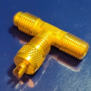 Oil Pump Schrader Charging Valve TEE